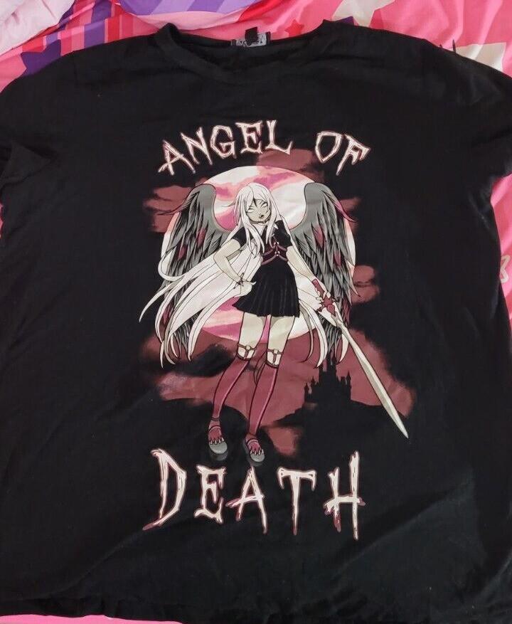 Vintage 1990s Angel Of Death Biker T-Shirt UR020 XL