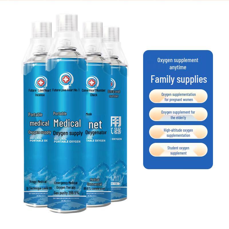 Portable Oxygen Canister Set for Travel & Health