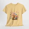Whimsical Floral Bouquet T-Shirt | Spring Flowers, Butterflies Tee