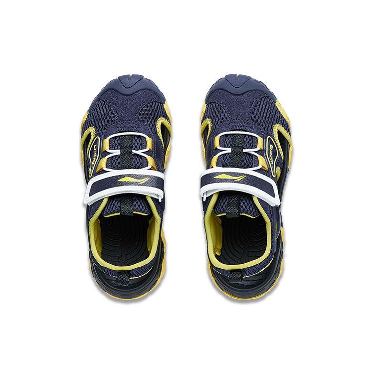 Li Ning Kids Treading Waves 2.0 Breathable Comfortable Versatile Sandals Kids sandals Blue Yellow YKUT006-5