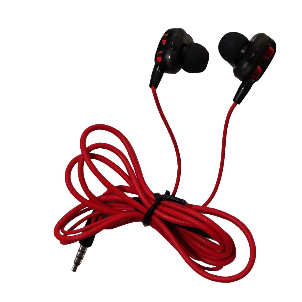 3.5mm Jack Wired Earphone with Microphone Volume Adjustable In-ear Headphone Earbuds Music Listening Headset Dual Coil Dynamic