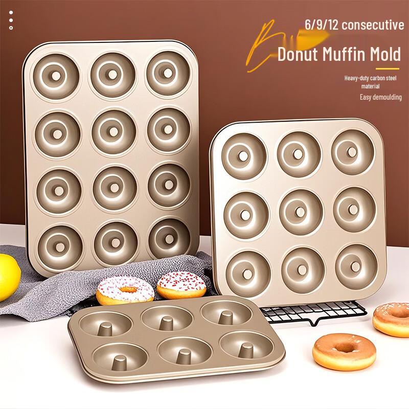 WS Non-stick 6-Cavity Donut Baking Mold