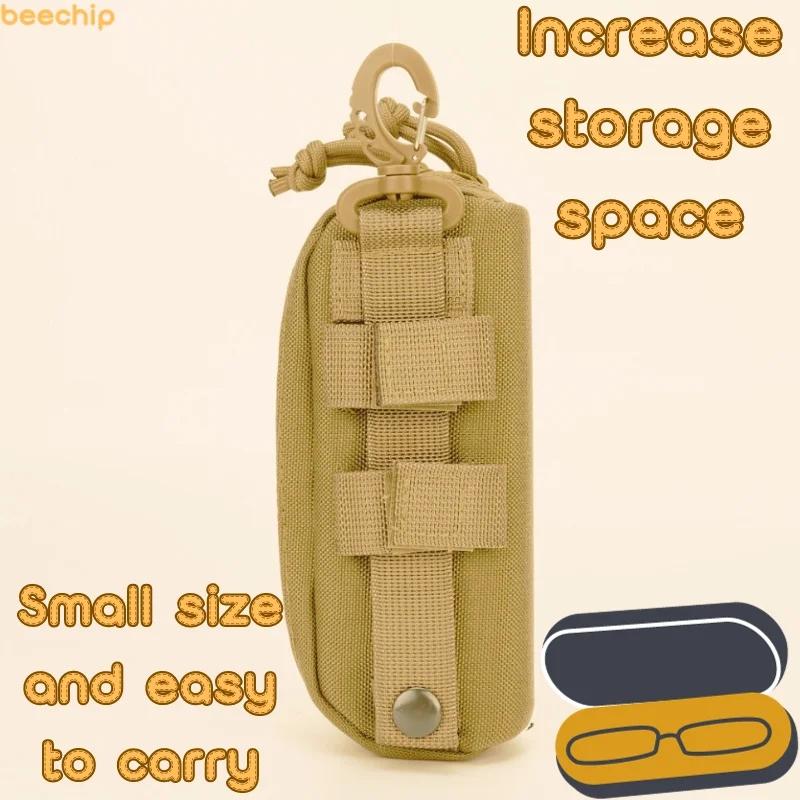 Outdoor Tactical Nylon Hard Case Glasses Box With Molle System Protection Box Accessory Pack Sunglasses Bag