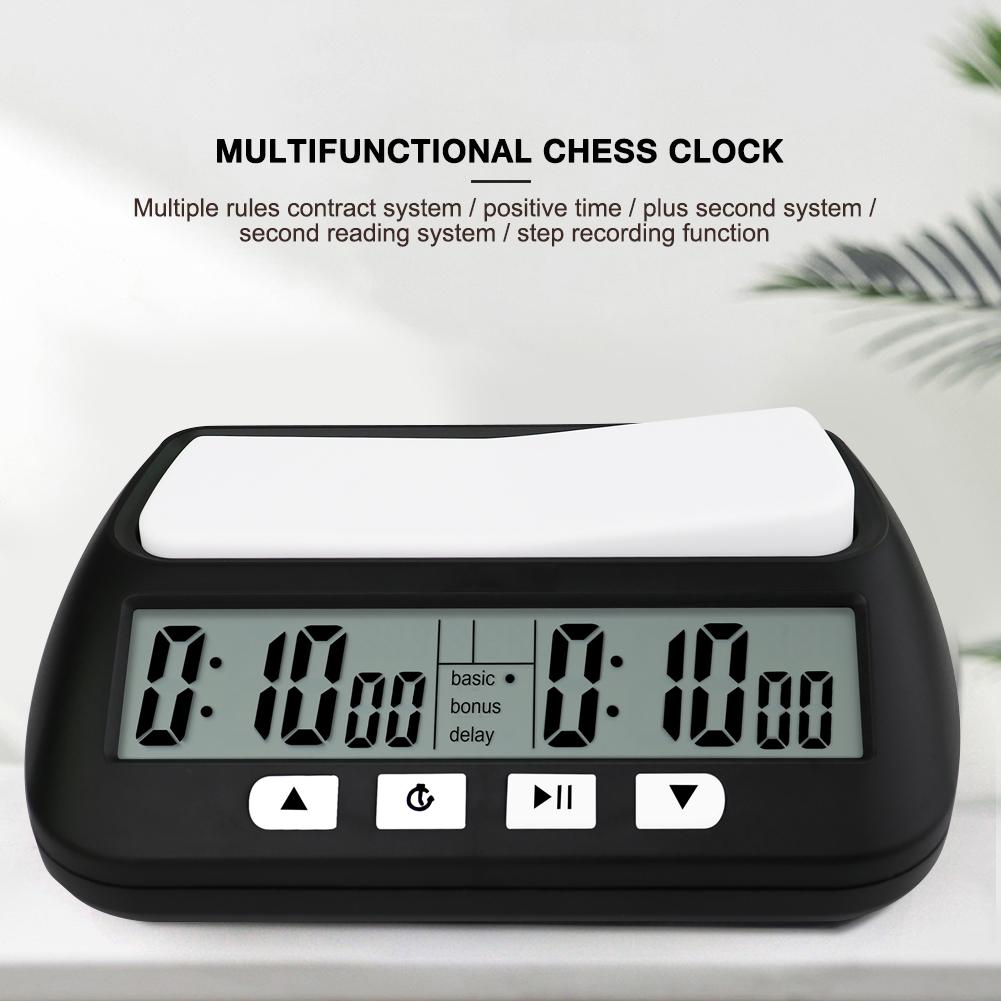 Professional Board Game Stopwatch Count Up Down Competition Hour Meter Table Games Chess Clock Timer for International Chess