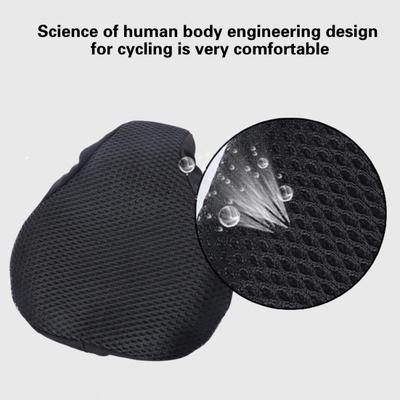Yumuşak bisiklet koltuğu kaplaması ergonomi bisiklet eyer nefes 3D petek örgü koltuk minderi bisiklet eyer evrensel bisiklet aksesuarları