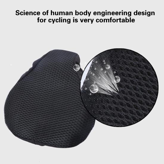 Soft Bike Seat Cover Ergonomics Bicycle Saddle Breathable 3D Honeycomb Mesh Seat Cushion Cycling Saddle Universal Bicycle Accessories