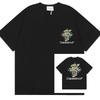 Grenzüberschreitend auf Lager exklusiv Casablanca Doppelgaze reine Baumwolle Unisex T-Shirt Hip-Hop lässig Kurzarm locker Rundhals