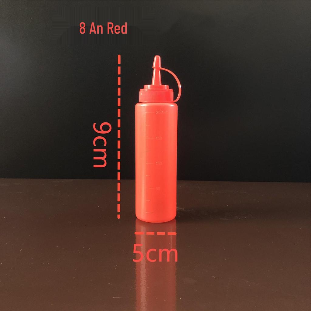 Food Grade PE Squeeze Bottle for Seasoning, Honey, or Ketchup - Pointed Mouth for Easy Use