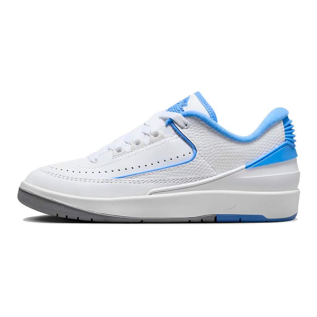 Детские кроссовки Air Jordan 2 Retro Low GS UNC Белый университетский синий FJ6869-104 36