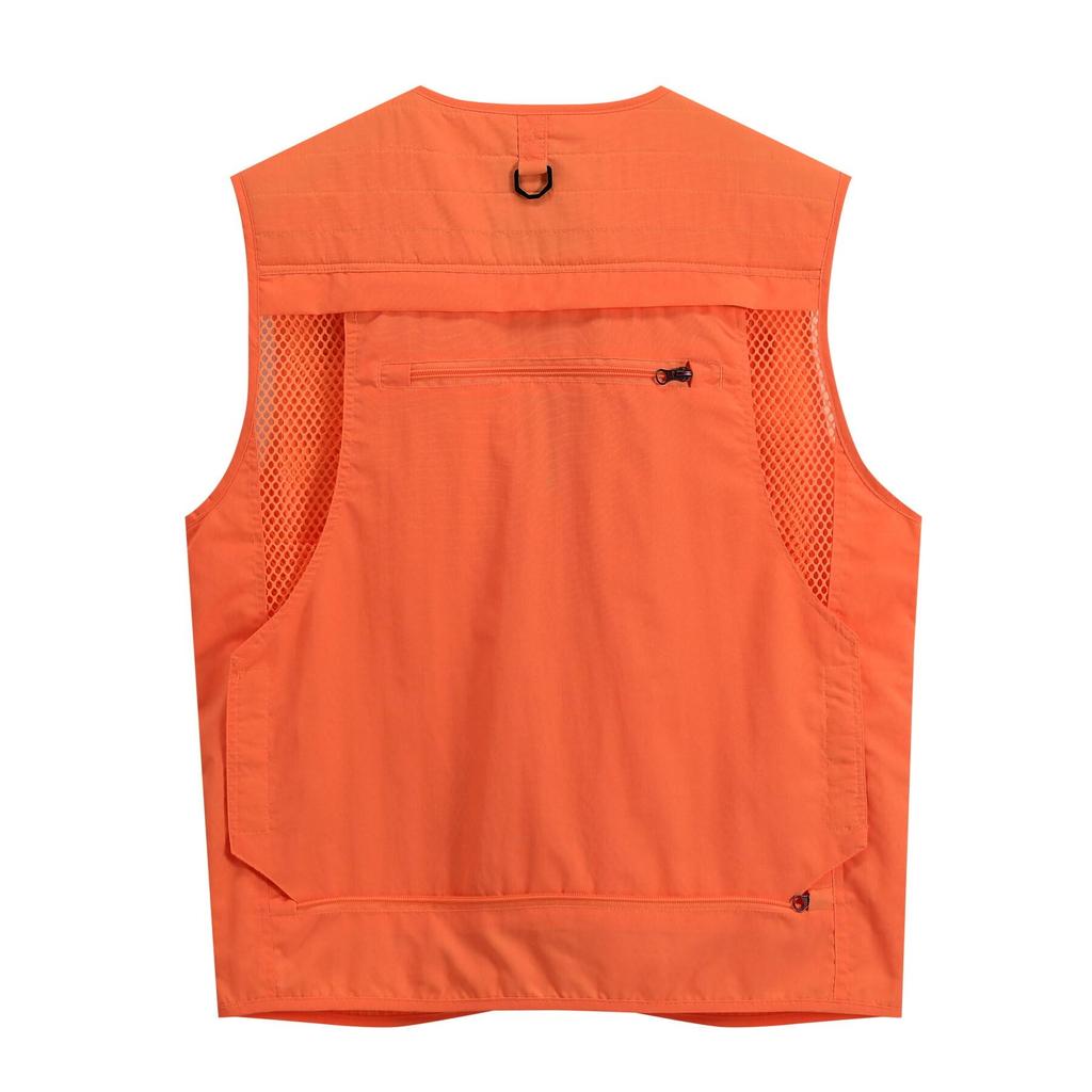 AOWOFS Mesh Outdoor Perfect for and Available in Large Men's Vest, Vest, Lightweight, Breathable, Quick-Drying, Multifunctional, Photographers,