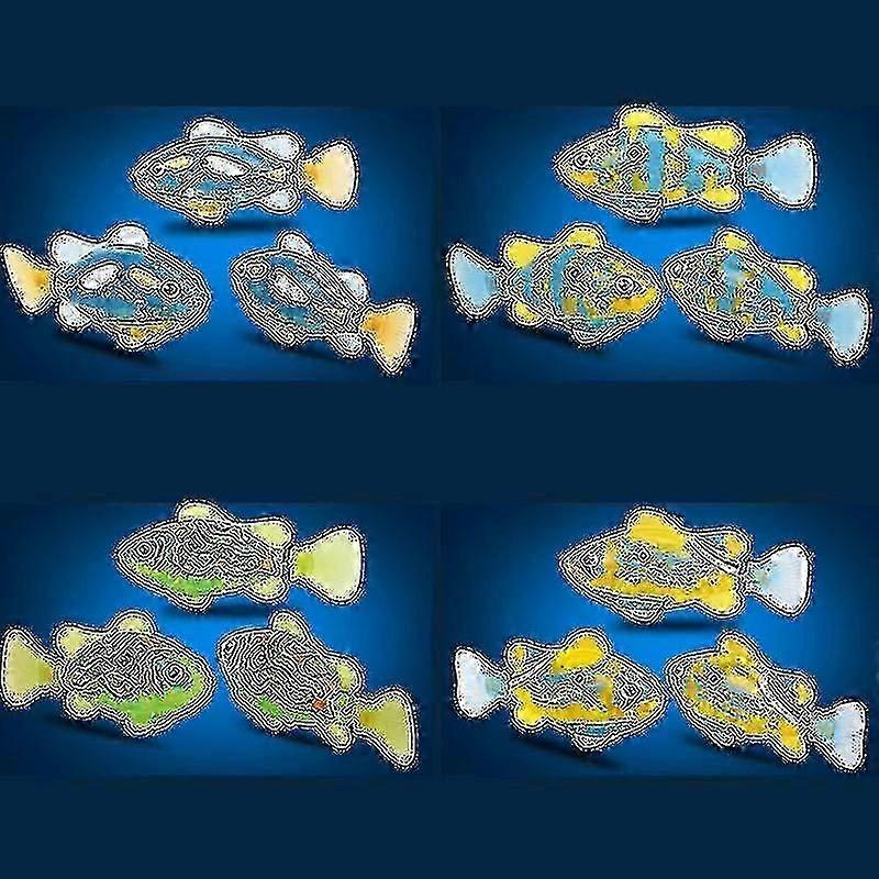 8 PCS Electronic Fish Activated Battery Powered Toy Childen Pet Holiday Gift Can Swims Hwy