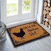 Check for Chicken Shit 07 Funny Door Mat Custom Indoor Home and Office Decorative Entry Rug Garden/Kitchen/Bedroom Mat Non-Slip Rubber 23.6x15.6 Inch