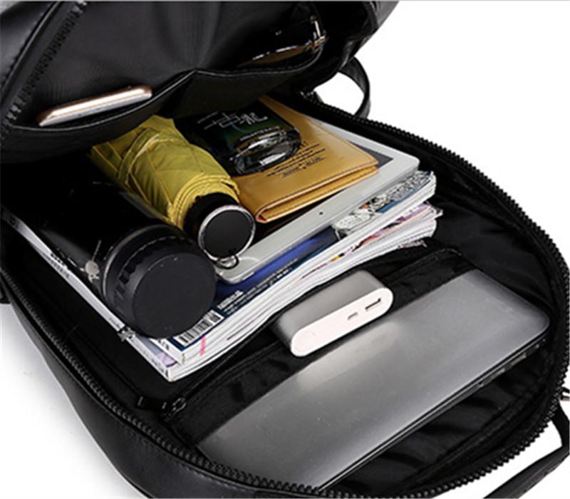 leather computer backpack