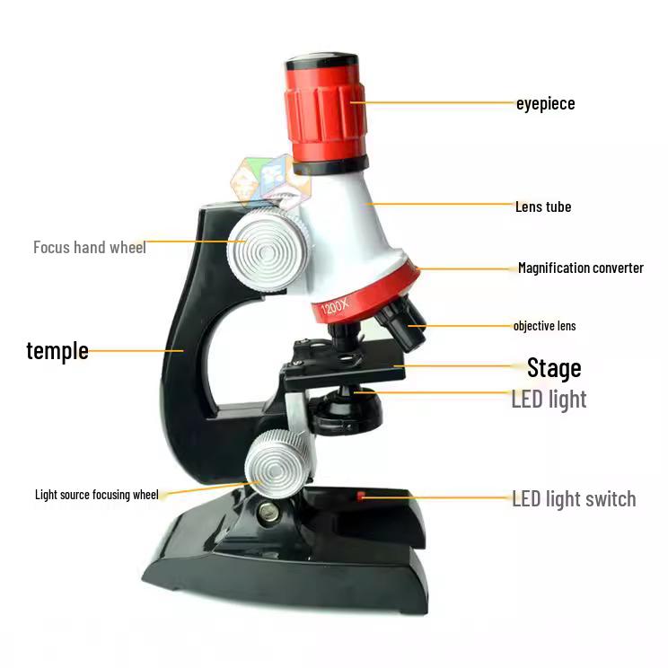 Kids' Mobile Phone Microscope Science Toy Set for Elementary Students