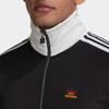 Adidas Originals Beckenbauer Full Zip Stand Collar Track Jacket Men Black White Red Gold HK7408