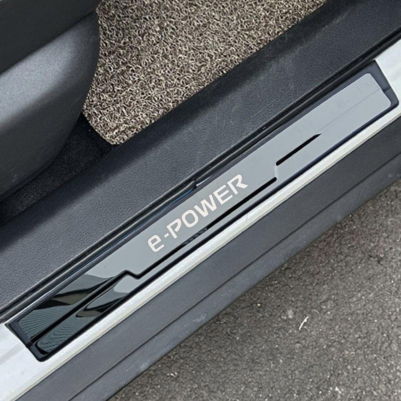 For Nissan Kicks e-POWER Door Sill Protector Pedal Car Scuff Plate Styling Sticker Car Accessories 2018     2024