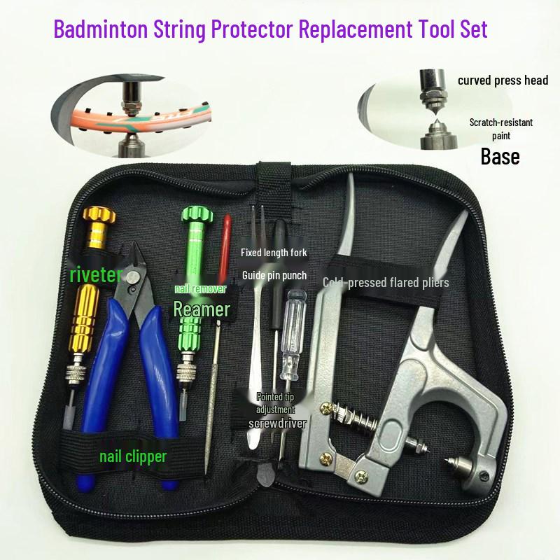 Yuquan Badminton Racket Grommet Replacement & Flaring Pliers Tool, Dark Grey