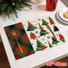1PC Plaid Holiday Placemats Dining Accessory Red Green Party Decor Decorative Table Mats Festive Multiple Options Available