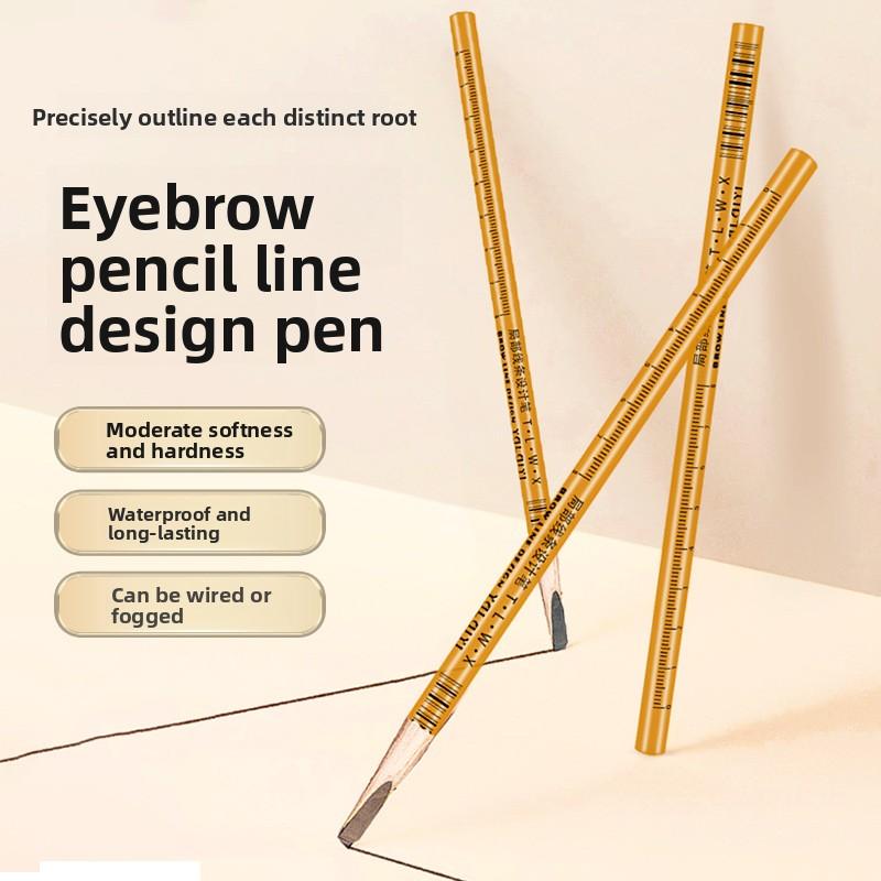 Eyebrow Tattoo positioning pencil, Wild Eyebrow line design pen, hard core, waterproof and sweat-proof, special for makeup artists