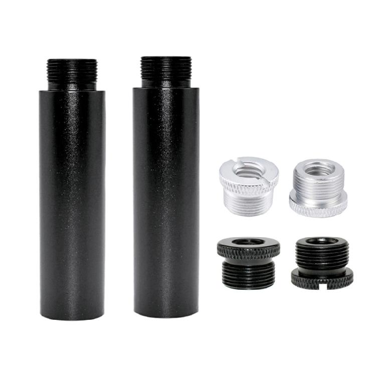 Mic Stand Extension Tube Suitable for Desktop Stand Boom 3/8" and 5/8" Adapter