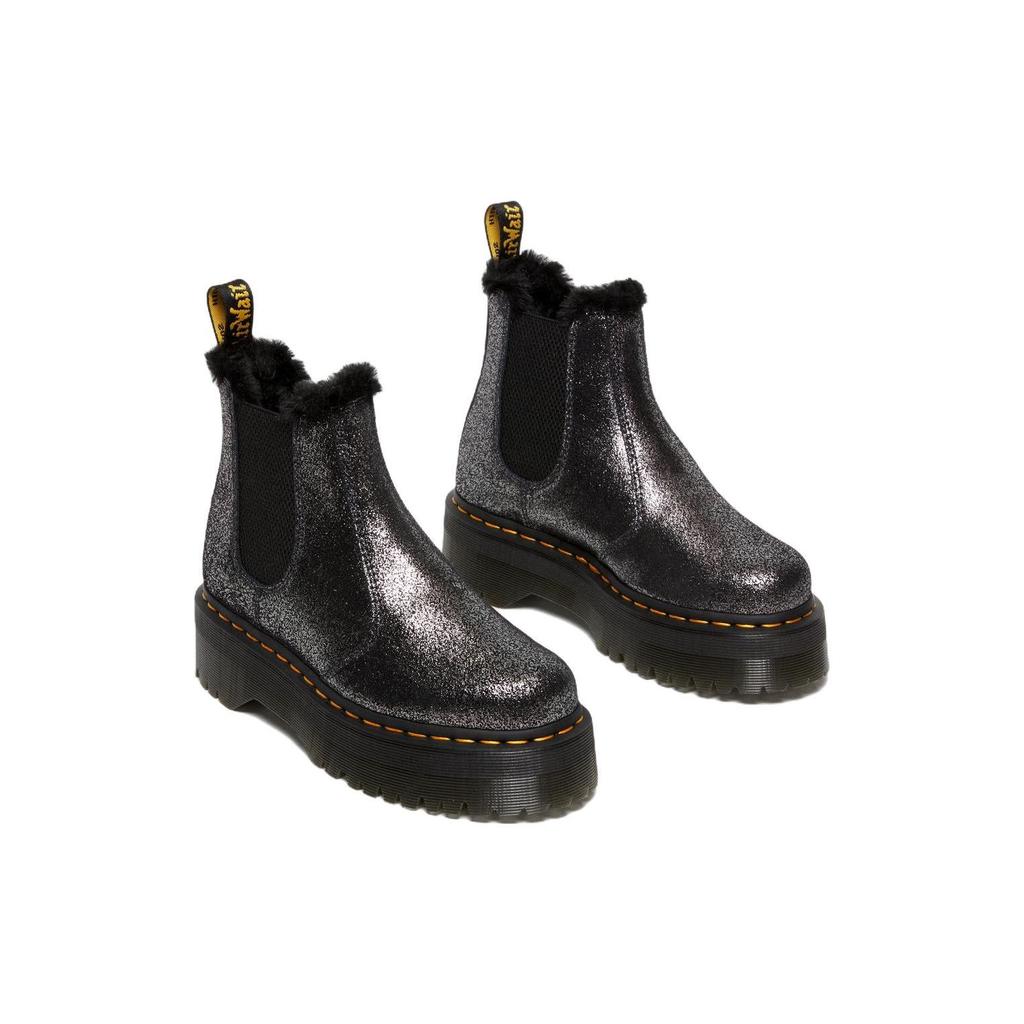 Dr. Martens Kůže Pohodlné Teplé Krátké Chelsea Boty Unisex boty Černé 27956012