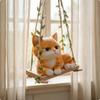 Swinging Cat Figurine Indoor Swing Ornament Cartoon for Courtyard, Living Room