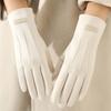 Thick Women Mittens Soft Suede Gloves All-Match Winter Cycling Gloves  Girls