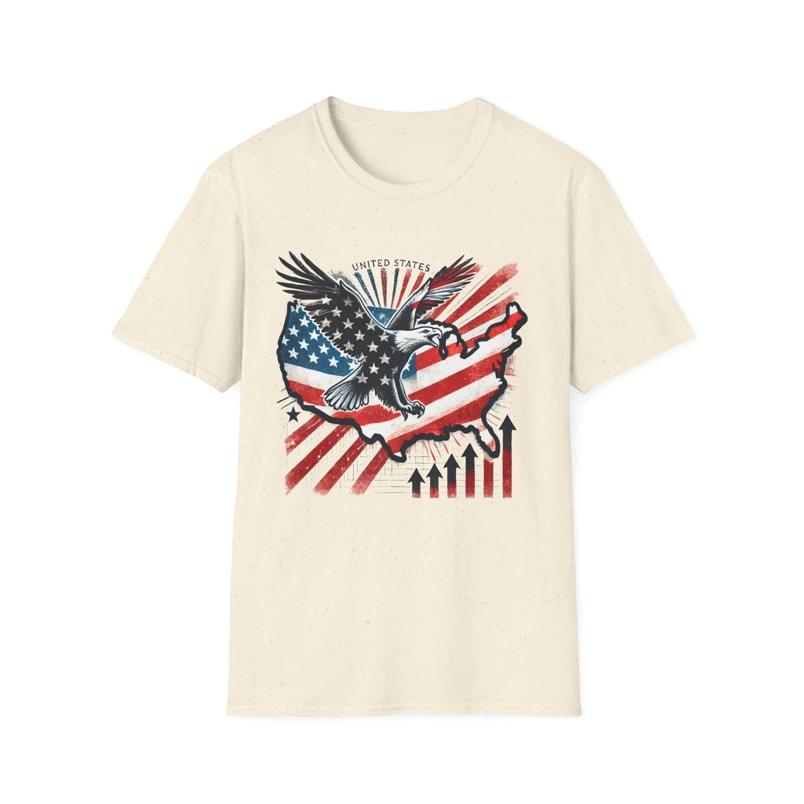 Patriotic Eagle Graphic T-Shirt, Independence Day Gift, USA Tee, Vintage Style 130