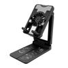 Cell Phone Cooler Stand Height Adjustable Mobile Phone Radiator Fan with Colorful RGB Lights for Live Streaming Mobile