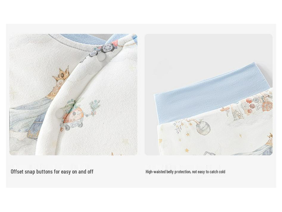 Girls' Winter Quilted Cotton Outfit - Two-Piece Jacket and Pants Set