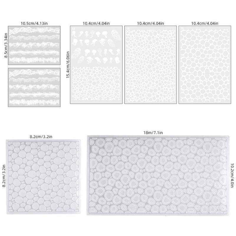 Water Ripple Designs Mould Versatile Silicone Mold Ocean Themed Crafts Moulds