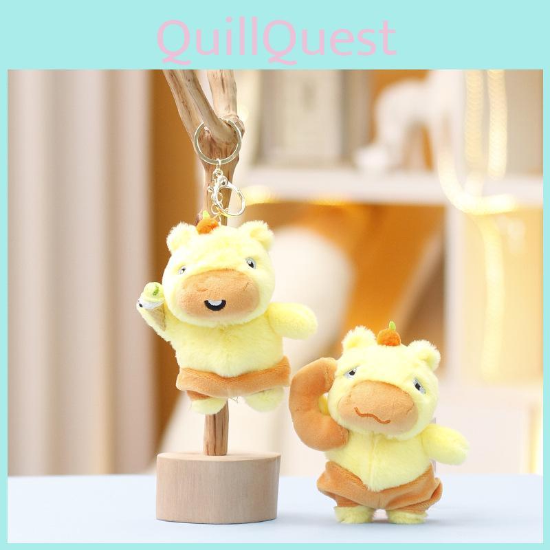 Capybara Plush Toy For Girls Kids Soft Animal Cartoon Bag Pendant Collectible Gift