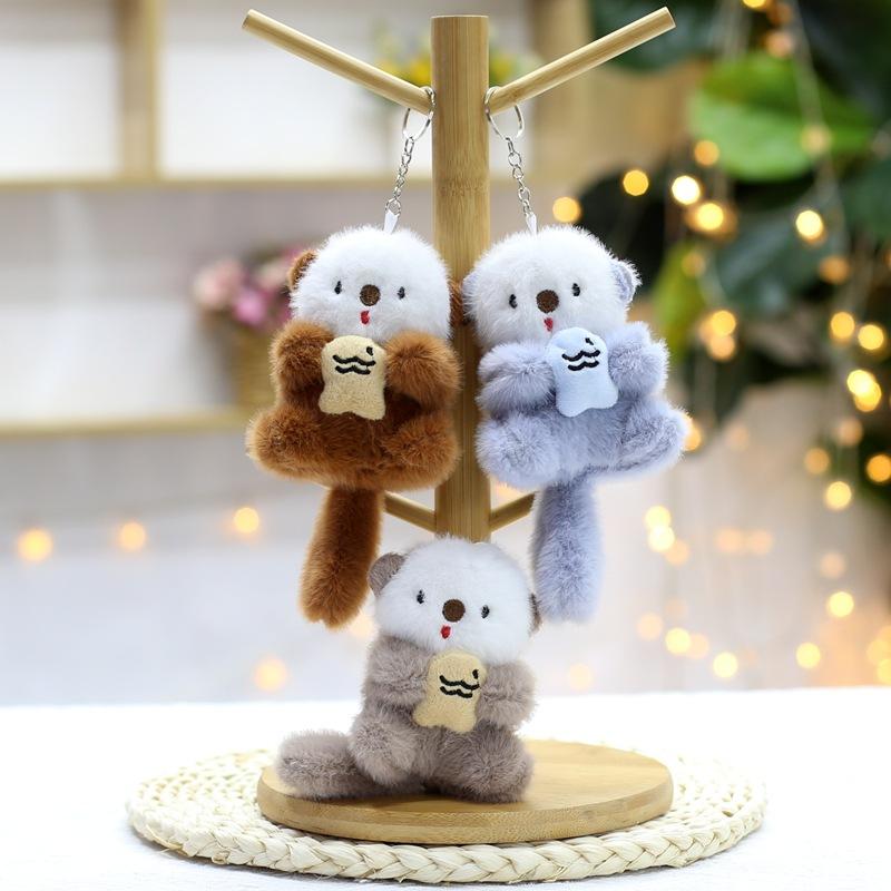 Plush Toys, Small Pendants, Otter Dolls, Cute, Lazy Bags, Hanging Keychain, Dolls