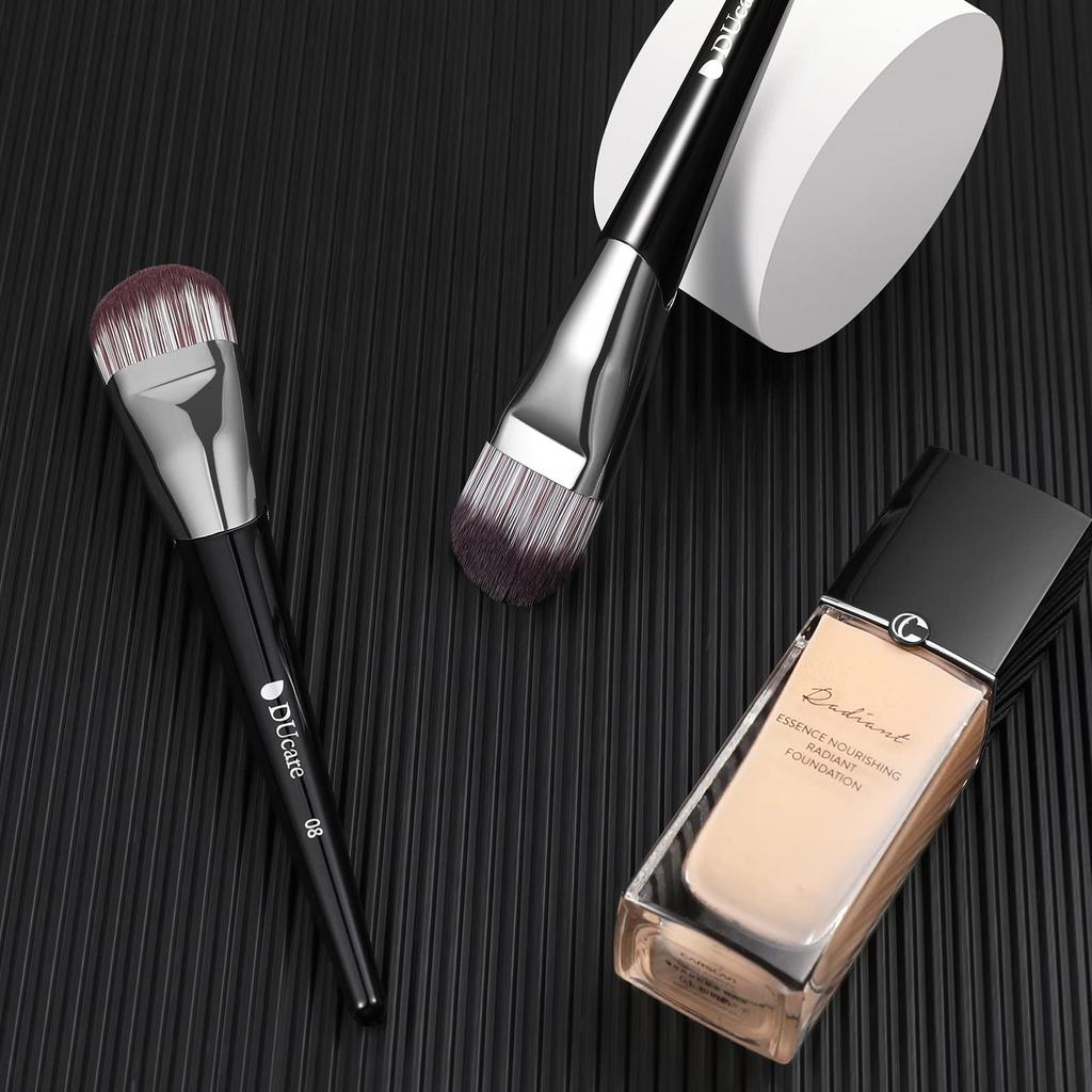 DUcare Popular Foundation Round Flat Ideal for Liquid Concealer Makeup Gentle On Made with for Base Makeup Brush, Type, Foundation, Brush, Brush,