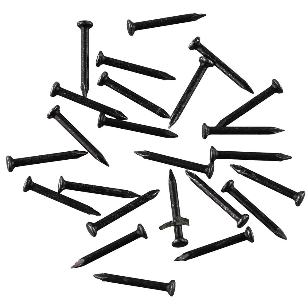378 buc Cuie din oțel cimentat negru Lungime 1 inch Element de fixare de înaltă rezistență Cărămidă Beton
