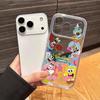 Süße SpongeBob S-Quadratpants Handyhülle für iPhone 17 Air 16 15 14 Plus 13 12 11 Pro Max X Xs XR 8 e Weiche TPU Transparente Hülle