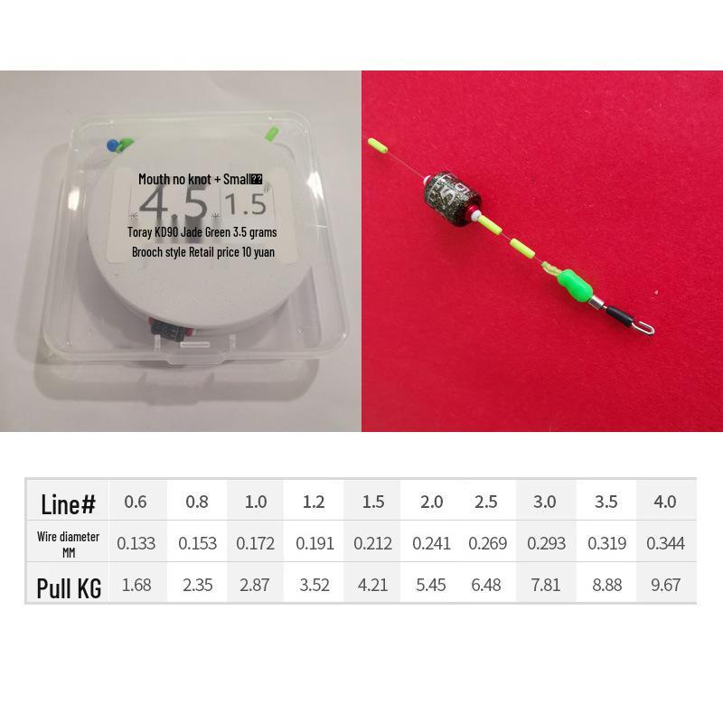 

З єднувач-шпилька Vajra без вузла для тунця для прямого з єднання повідця з основною лінією – Ідеально для карася, коропа, ляща, плотви та товстолоба. Toray Line #1.0 Main Line Group