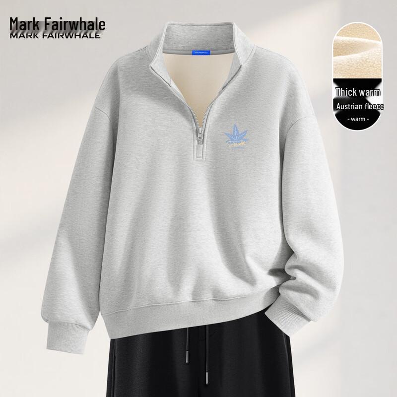 Mark Fairwhale Men's Half-Zip Fleece-Lined Sweatshirt