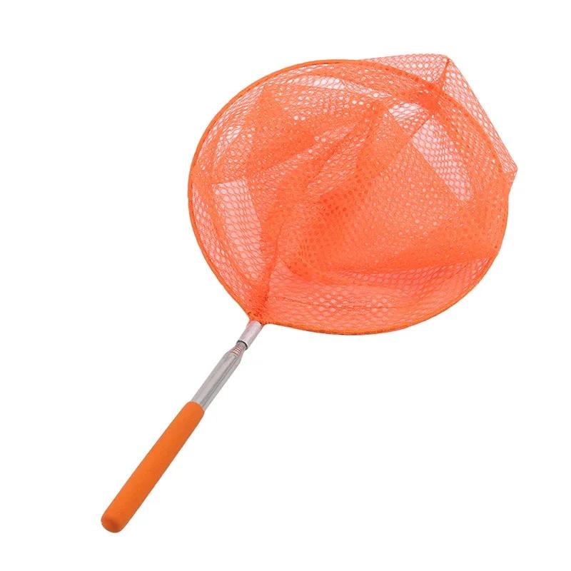 Stainless Steel Dip Net Butterfly Fishing Nets Pocket Fish Dip Net Poles Fishing Telescopic Pole Net Head Fishing Gear Supply
