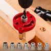 With 3/8 Steel Bushing Vertical Doweling Jig Kit 3-10mm Woodworking Hole Puncher  Carpentry