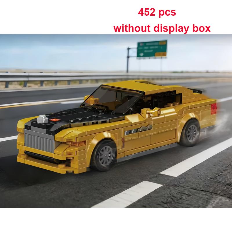 Technical Speed Car MOC City Racing Car Rally Building Blocks Bricks Set Retro Ornament Diy Toys For  Kid Adults Birthday Gifts