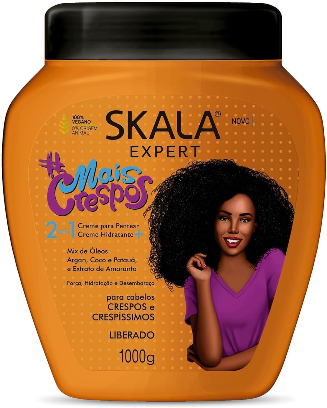 

Skala Mais Crespos 2 в 1 Средство для кудрявых и афро волос 1000 г