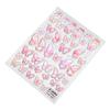 Nail Stickers Elegant False Nail Decorations Removable Manicure Stickers Decals for Acrylic Gel Nails