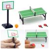 1/12 Doll Basketball Hoop Scene Model Mini Ping Pong Table Funny Doll House Sport Equipment  Gift