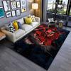 Modern Artistic Red Tiger Pattern Area Rug for Living Room Decor Suitable for Use As an Anti-slip for Living Room Bedroom Sofas