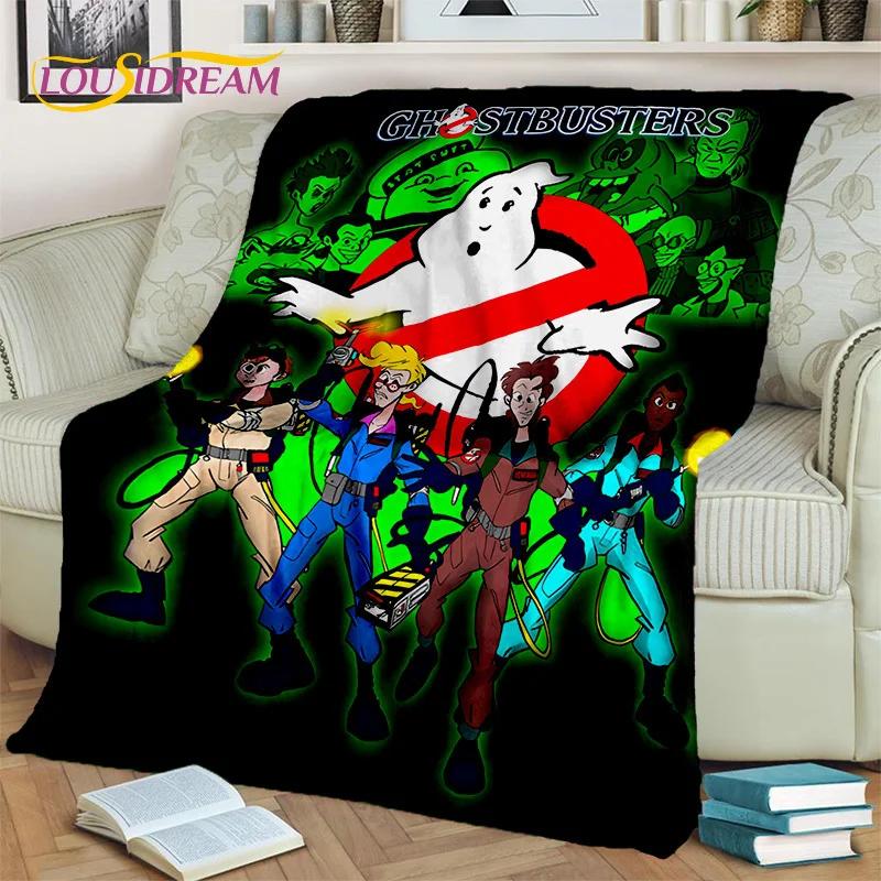 G-Ghostbusters Cartoon-Film-Decke, weiche Flanell-Überwurfdecke für Zuhause, Schlafzimmer, Bett, Sofa, Picknick, Büro, Wandern, Freizeit, Nickerchen, Geschenk