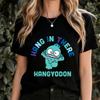 Unisexs Hangyodon Cheer Up Print Soft Cotton Summer Fashion T Shirt Casual Comfy Daily Wear Summer Top