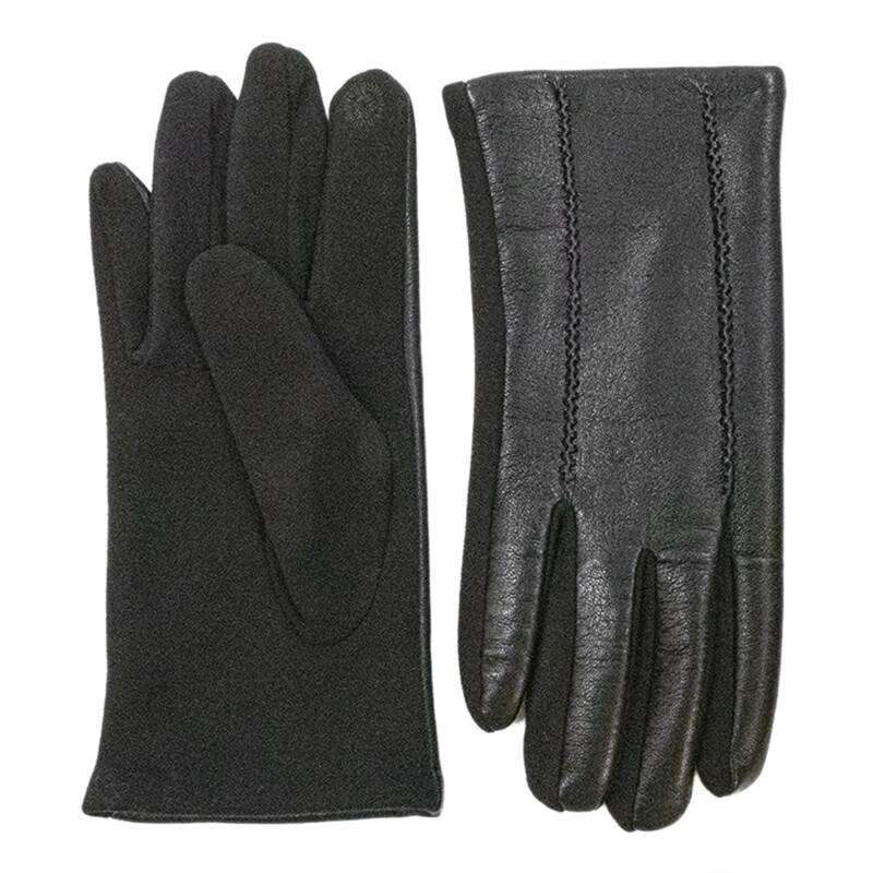 ELSYALN A-F723 Luxury Touchscreen Soft Leather Gloves