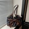 Large-capacity Bow-shaped Commuter Crossbody Vintage Single-shoulder Bag