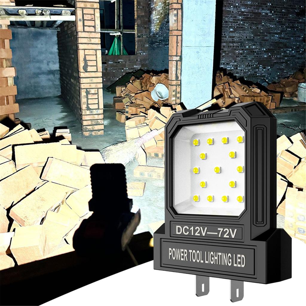 Super Bright LED Work Light 12V-72V LED Mini Pocket Work Light Power Tool Accessories LED Work Light with 2 Modes Lighting